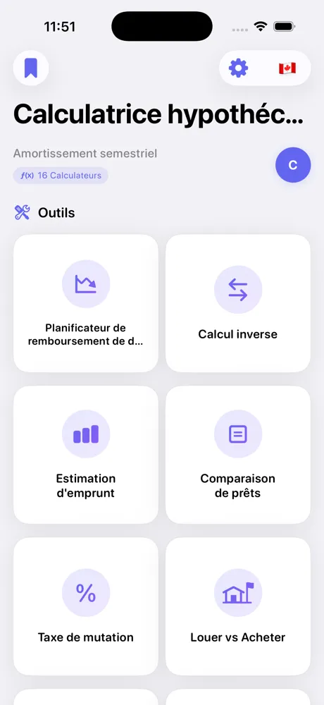 Liste des calculateurs Loan Calculator Pro sur iPhone