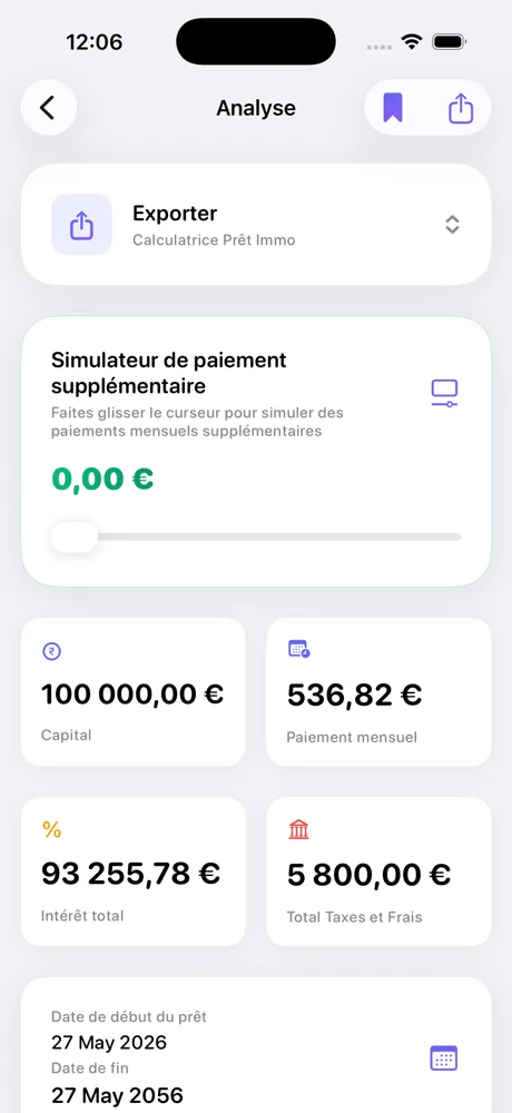 Analyse de prêt Loan Calculator Pro sur iPhone