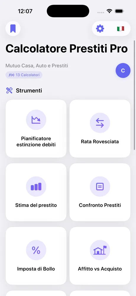 Elenco calcolatori Loan Calculator Pro su iPhone